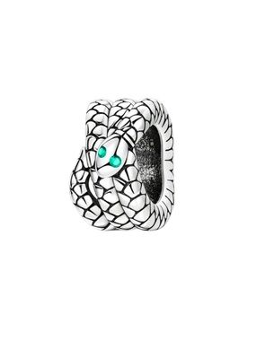 Sterling Silver Snake Charm For Pandora Bracelets & Most Others-NEW